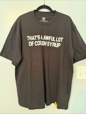 Black Graphic Tee - That's A Awful Lot Of Cough Syrup